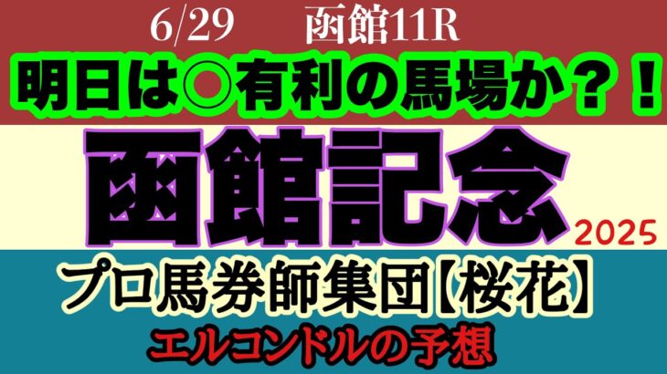エルコンドル氏の函館記念2025予想！！ハンデ戦で実力は僅差に！展開次第では人気薄の台頭も？明日は○が残ると見る！果たしてどうなる！