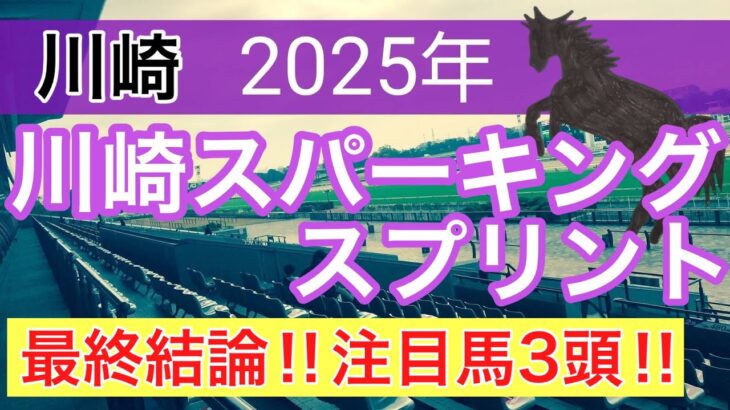 【川崎スパーキングスプリント2025】蓮の地方競馬予想(最終結論)