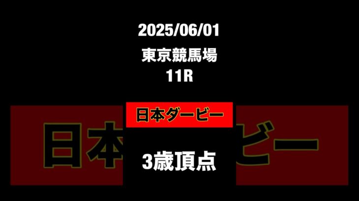 日本ダービー　日本優駿　2025 JRA 東京競馬場　競馬予想