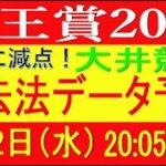 帝王賞2025（大井競馬）⚠️12頭に減点！消去法データ予想