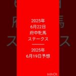 #競馬予想 2025年6月22日レース