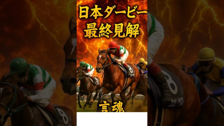 #競馬#予想#2025#G1#日本ダービー#東京優駿#調教#追い切り#最終見解#買い目