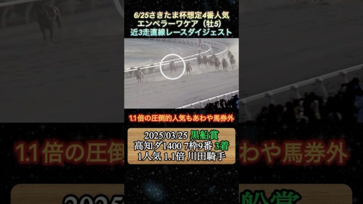 【エンペラーワケア】 さきたま杯想定4番人気！近3走ダイジェスト  #競馬  #さきたま杯  #エンペラーワケア  #shorts
