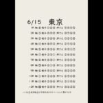 6/15東京競馬予想表