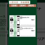 【競馬予想】 #6月15日競馬予想！ #中央競馬！ #競馬！ #shorts