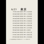 6/21東京競馬予想表