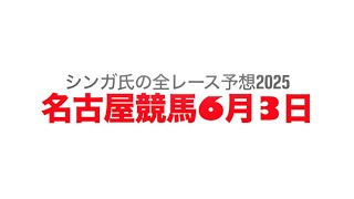 6月3日名古屋競馬【全レース予想】2025ふたご座特別