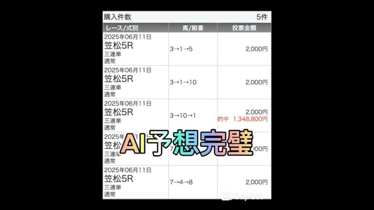 AI予想が異次元すぎた… #AI予想#競馬#競馬好き#競馬初心者#競馬予想#ウマ娘#地方競馬#中央競馬#ありがとう#感謝