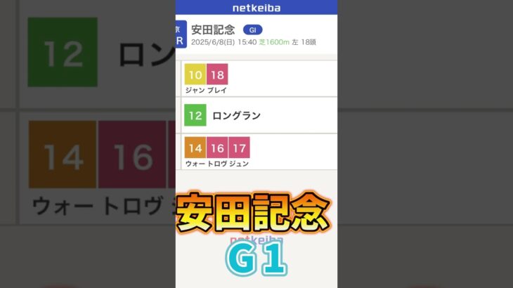 【安田記念 G1】 みんなの軸馬は？#中央競馬予想 #競馬予想 #競馬初心者 #競馬 #競馬予想 #安田記念