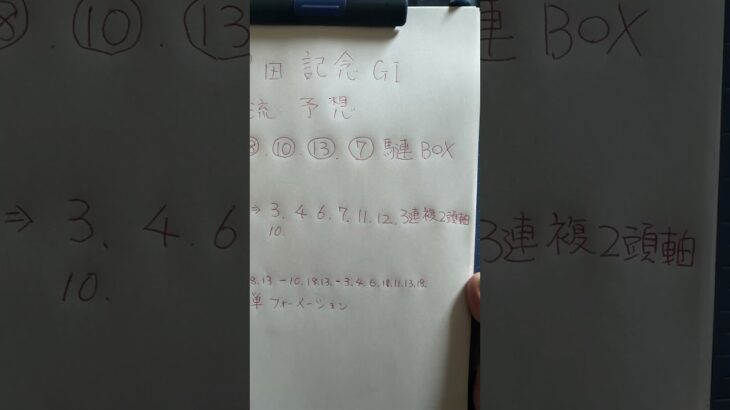 #競馬予想 安田記念G1 俺流予想