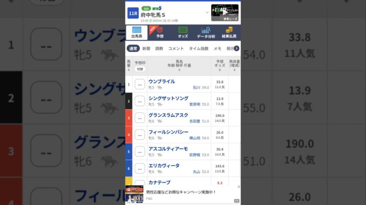 #府中牝馬ステークス,G3#競馬予想本命はこの馬だ！#府中牝馬ステークス2025#shorts
