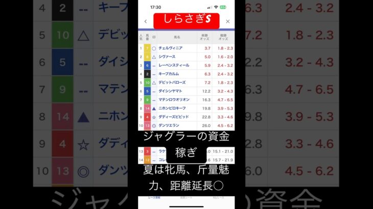 エース　#競馬予想 #中央競馬予想 #競馬 #スマスロ　#しらさぎS #ちゃんねる登録