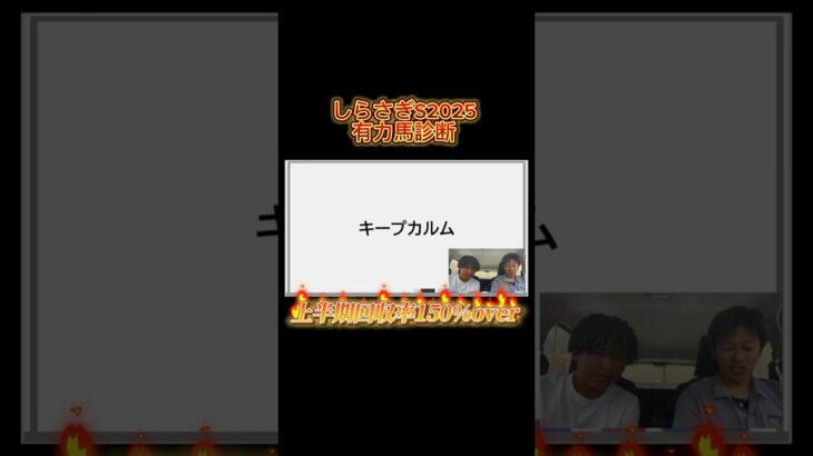 【しらさぎS2025 有力馬診断】上半期回収率150%⤴︎‼️ついに夏競馬☀️新設重賞は大荒れの模様⁉️キープカルム編#shorts #競馬 #しらさぎステークス #しらさぎS #中央競馬予想