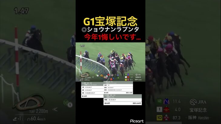 【宝塚記念】◎本命ショウナンラプンタから馬券を買った結果… #宝塚記念 #競馬 #競馬予想 #jra #地方競馬 #ギャンブル #ギャンブル依存症 #ウマ娘 #ウマ娘プリティーダービー #武豊