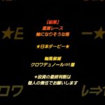 【結果】明日の重賞レースの軸馬候補#競馬 #予想 #期待値 #軸馬 #日本ダービー