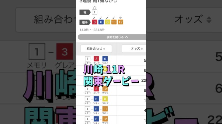 【地方競馬】#競馬予想 #競馬初心者 #競馬好きな人と繋がりたい #中央競馬予想 #地方競馬予想 #地方競馬 #関東ダービー#川崎競馬