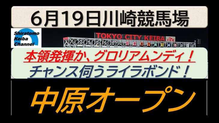 【競馬予想】中原オープン～２０２５年６月１９日川崎競馬場 ：６－１３
