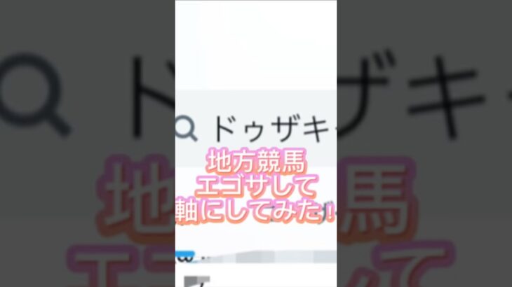 エゴサして◎予想の馬を軸にしてみた　#競馬　#競馬予想　#地方競馬　#馬連