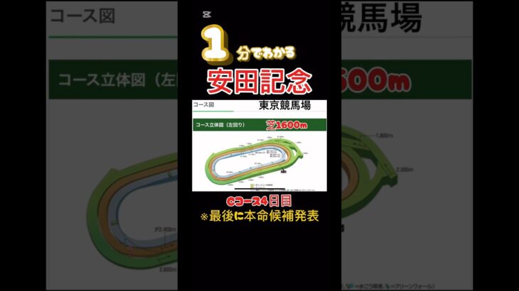【安田記念】１分でわかる安田記念#競馬 #競馬予想 #安田記念