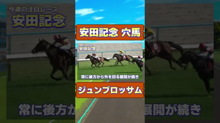 安田記念の注意すべき穴馬 ジュンブロッサム 　#競馬 #競馬予想 #安田記念 #武豊 #ウマキんグ