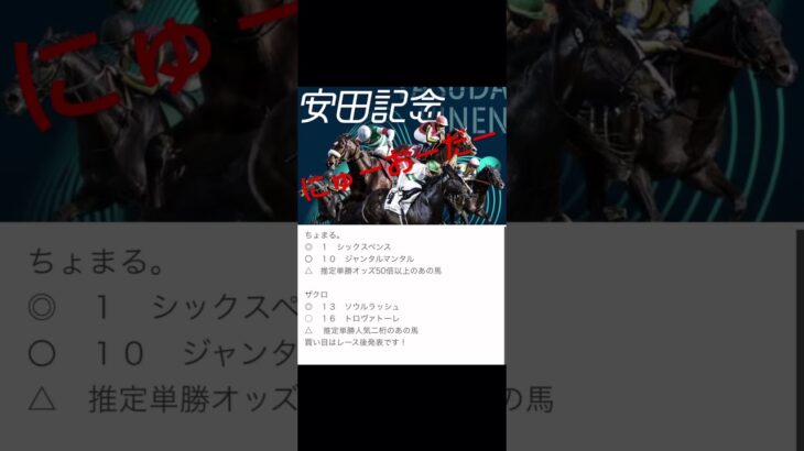 #安田記念 #登録 #競馬 #予想