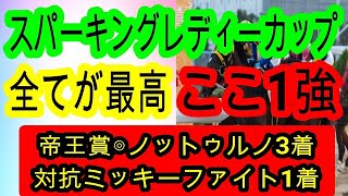 【競馬予想】スパーキングレディーカップ2025　まさかの地方馬本命！？　アンモシエラ　テンカジョウに不安アリ！！