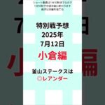 【釜山ステークス 2025特別戦予想】 2025年7月12日土曜日 #釜山Ｓ #競馬#JRA#当たる競馬予想#的中#馬券予想#競馬予想#当たる競馬#当たる馬券予想