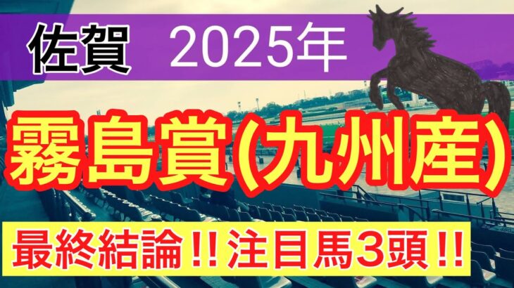 【霧島賞2025】蓮の地方競馬予想(最終結論)