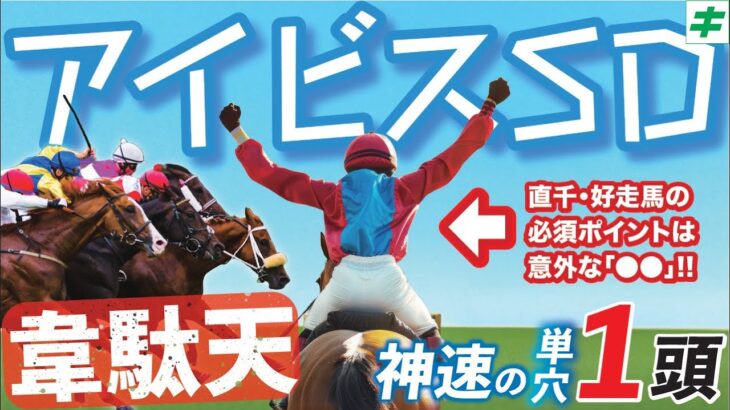 アイビスＳＤ 2025【穴馬/予想】千直だからこそ狙うべき！夢馬券の主役は「☆あの馬」で決まり！知らなきゃ勝てない「千直攻略のポイント」とは？