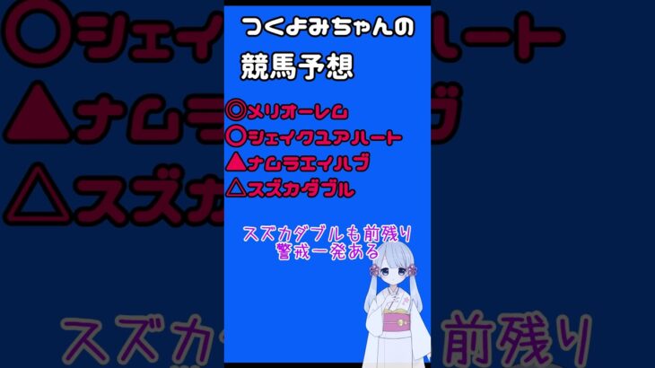 【2025小倉記念】つくよみちゃんの競馬予想  #Shorts #競馬 #競馬予想