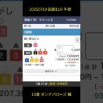 20250719 #函館11r #競馬予想 #函館競馬場 #中央競馬 #中央競馬予想 #ダンテバローズ