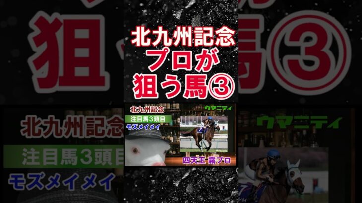 【北九州記念2025】ウマニティ四天王・霧の注目馬3頭目「モズメイメイ」#北九州記念2025 #北九州記念 #競馬予想 #モズメイメイ
