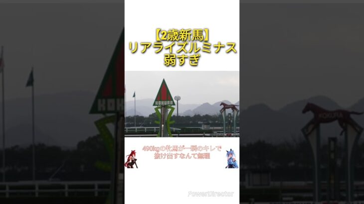 【2歳新馬2025】リアライズルミナス弱すぎ　#競馬