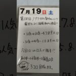第58回サイコロ馬券士信長の新チャレンジ♪最終レースで3連複転がし勝負「7月19日土曜日」#中央競馬予想 #サイコロ馬券士 #最終レース #3連複転がし