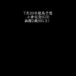 【小倉記念】7月20日競馬予想【函館2歳S】