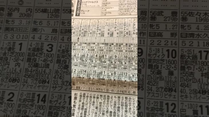 競馬🏇　クイーン S    ◎レーゼドラマ　#競馬予想