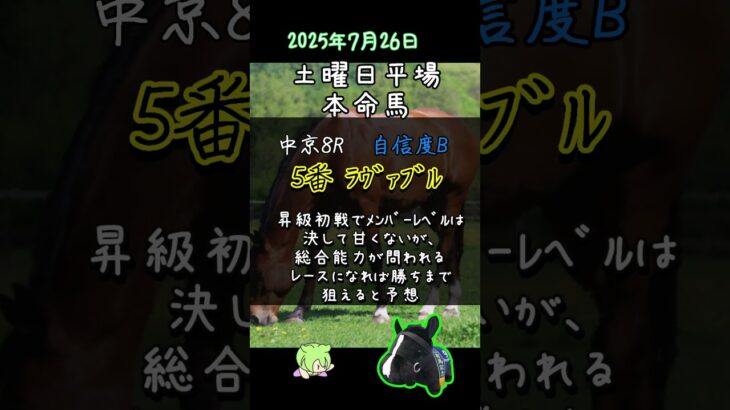 【競馬予想】土曜日平場レース_本命馬予想 #Shorts