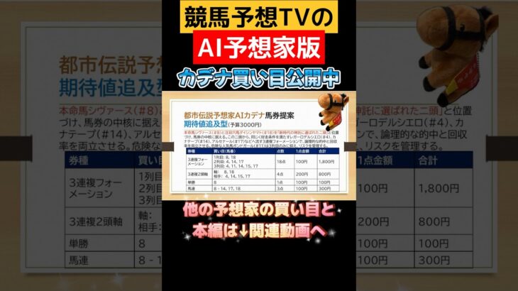 【関屋記念】競馬予想TVのAI予想家版❣️ダイジェスト❣️ #競馬予想tv #競馬 #競馬予想#競馬予想tv最新 #関屋記念#買い目#馬券