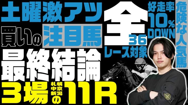 【TVh賞&関ヶ原S &新潟日報賞】マイナーレースにこそお宝がある！全36レースを対象にベタ買いでプラスの注目穴馬と消すだけで期待値アップの危険な人気馬を一挙に公開！
