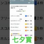 七夕賞予想　#競馬予想  #shorts