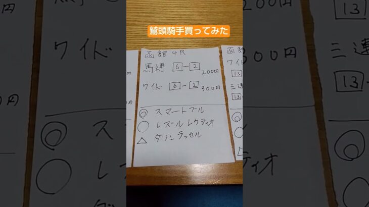 宣伝部員、鷲頭騎手を買う#競馬#競馬予想#競馬馬券#鷲頭騎手