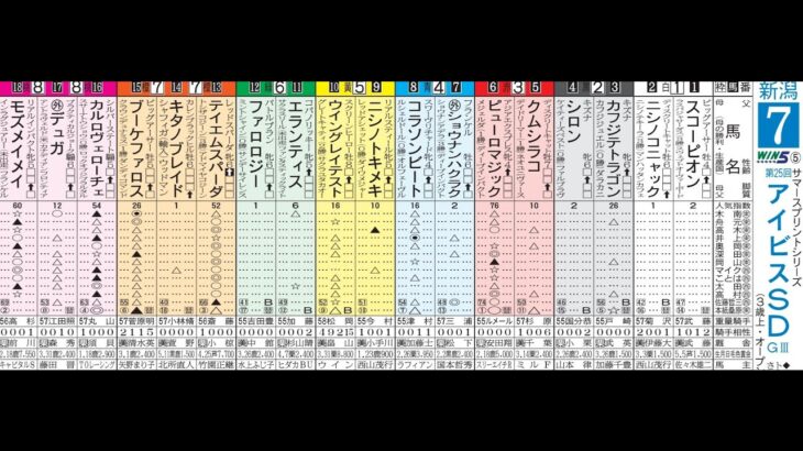 【競馬予想】新潟1000Мを制するのは・・・