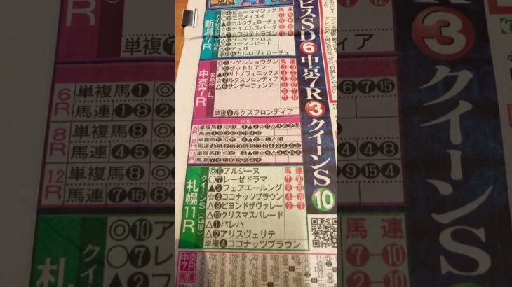 競馬予想　2025 アイビスサマー#中央競馬予想