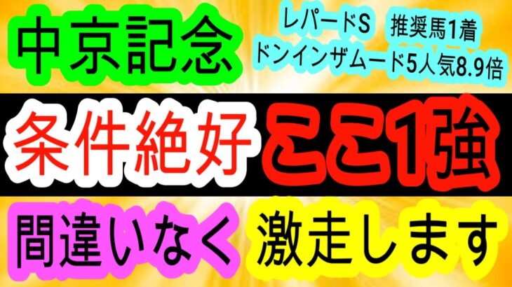 【競馬予想】中京記念2025　展開最高単騎逃げ確定！　エルトンバローズら人気馬よりこちらを買いましょう！！