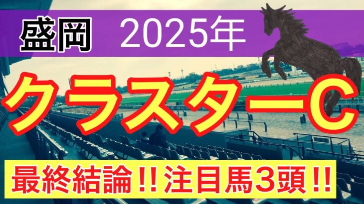【クラスターカップ2025】蓮の競馬予想(最終結論)