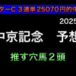 【競馬予想】　中京記念　予想　2025
