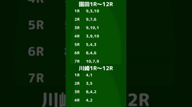 2025年8月8日　地方競馬予想(川崎、園田) #競馬予想 #地方競馬 #南関東競馬