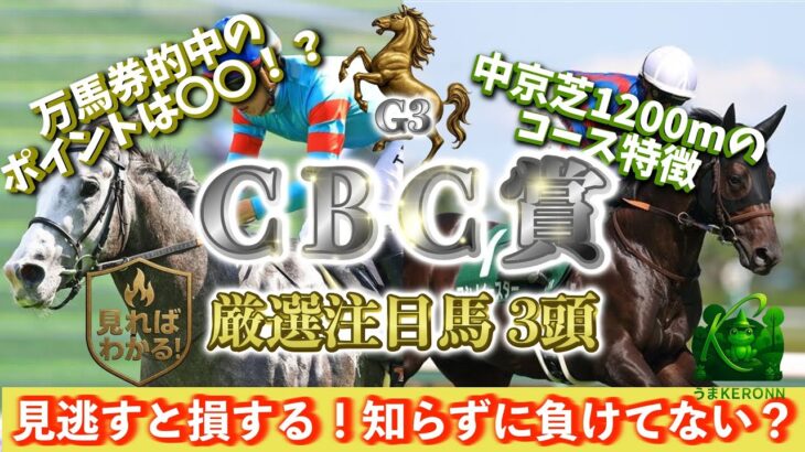 【CBC賞2025】他言無用！あなたの競馬予想にスパイスを、マル秘厳選注目馬3頭！