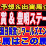 【 土曜日の競馬予想、出資馬企画、一口クラブ注目馬！STV賞、豊明ステークス2025予想！M氏、アクアの本命馬は？勝つのはこの馬だ！