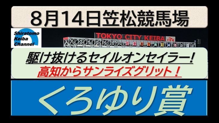【競馬予想】くろゆり賞～２０２５年８月１４日 笠松競馬場 ：８－２１